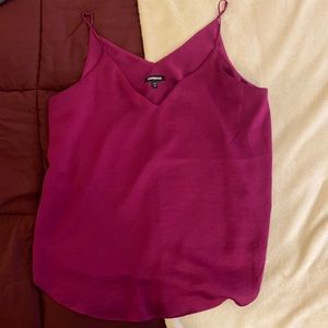 Express fuschia v neck cami